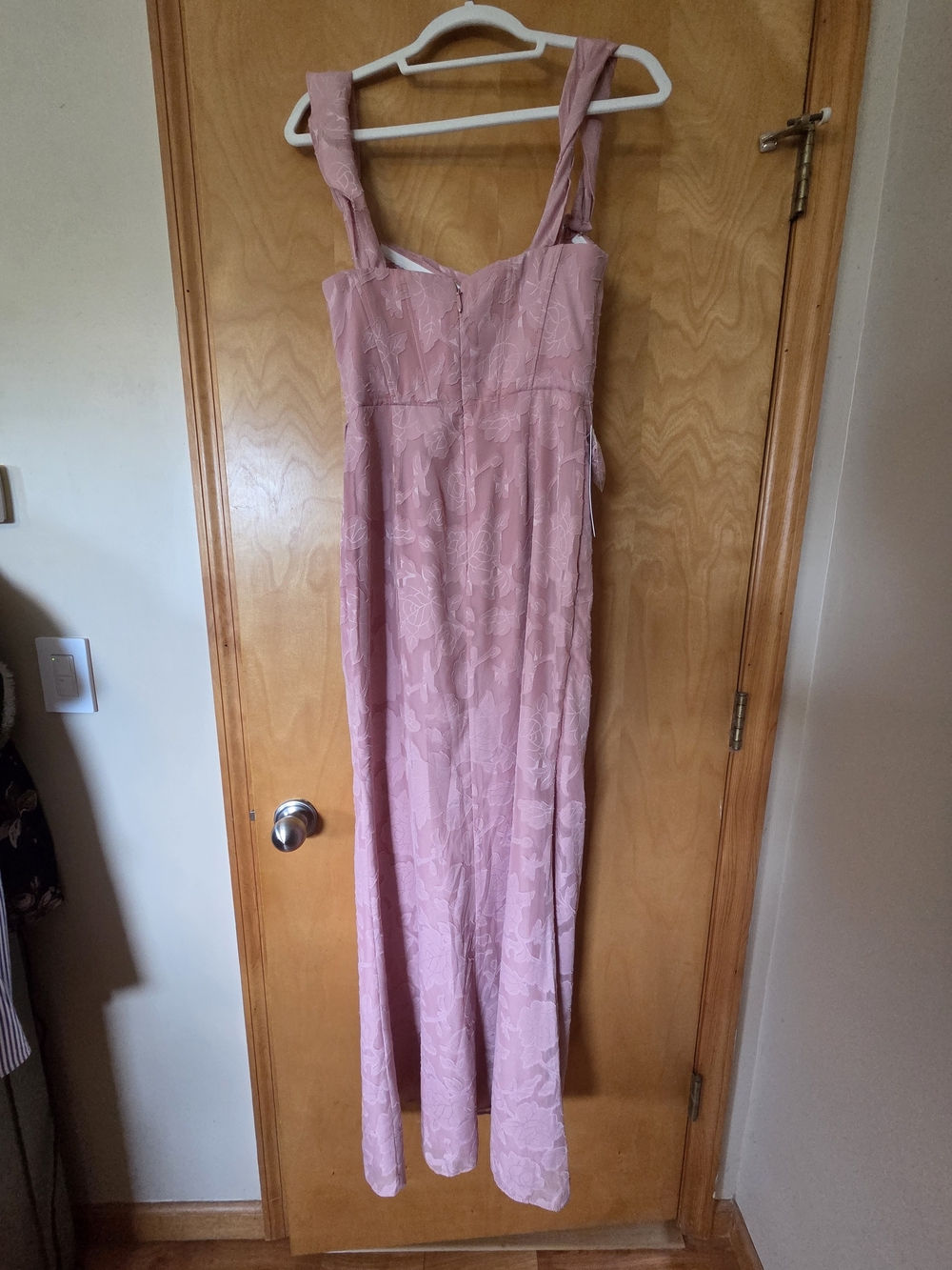 Azazie Rosette Floral Johana Maxi Dress Size A4 - Picture 7 of 8
